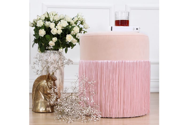 Glassboro Sittepuff 40 cm - Rosa - Møbler - Stoler - Krakk - Puff