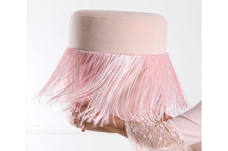 Glassboro Sittepuff 40 cm - Rosa - Møbler - Stoler - Krakk - Puff