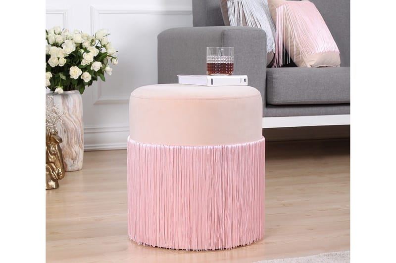 Glassboro Sittepuff 40 cm - Rosa - Møbler - Stoler - Krakk - Puff