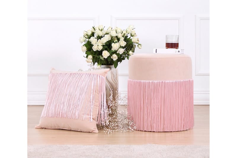 Glassboro Sittepuff 40 cm - Rosa - Møbler - Stoler - Krakk - Puff