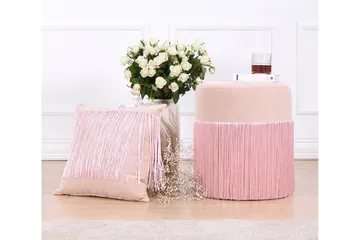 Glassboro Sittepuff 40 cm - Rosa - Møbler - Stoler - Krakk - Puff