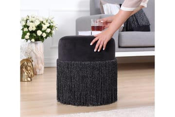 Glassboro Sittepuff 40 cm - Svart - Møbler - Stoler - Krakk - Puff