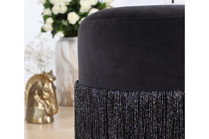 Glassboro Sittepuff 40 cm - Svart - Møbler - Stoler - Krakk - Puff