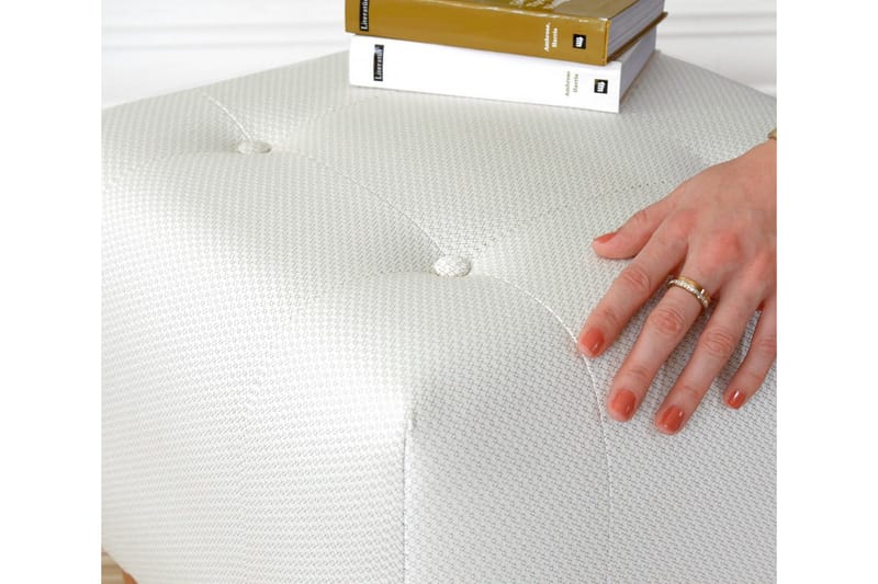 Grants Sittepuff 43 cm - Beige - Møbler - Stoler - Krakk - Puff