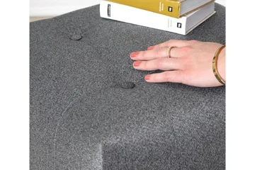 Grants Sittepuff 43 cm - Grå - Møbler - Stoler - Krakk - Puff