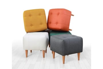 Grants Sittepuff 43 cm - Grå - Møbler - Stoler - Krakk - Puff