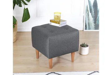 Grants Sittepuff 43 cm - Grå - Møbler - Stoler - Krakk - Puff