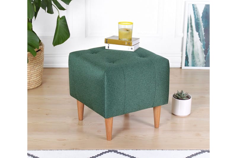 Grants Sittepuff 43 cm - Grønn - Møbler - Stoler - Krakk - Puff