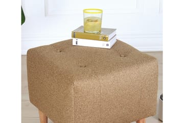 Grants Sittepuff 43 cm - Gull - Møbler - Stoler - Krakk - Puff