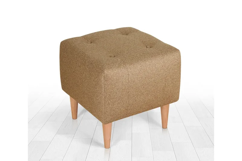 Grants Sittepuff 43 cm - Gull - Møbler - Stoler - Krakk - Puff