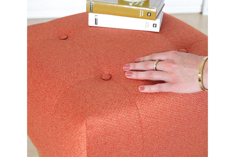 Grants Sittepuff 43 cm - Oransje - Møbler - Stoler - Krakk - Puff