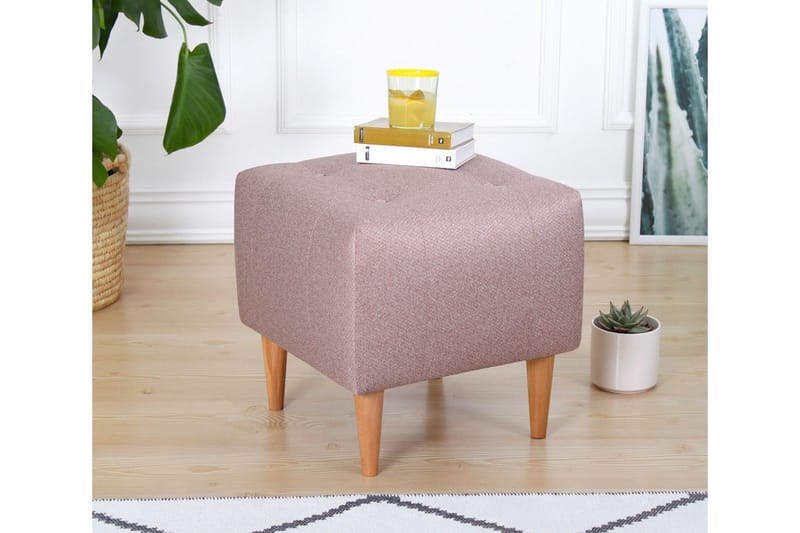 Grants Sittepuff 43 cm - Rosa - Møbler - Stoler - Krakk - Puff