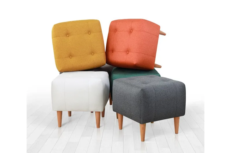 Grants Sittepuff 43 cm - Rosa - Møbler - Stoler - Krakk - Puff