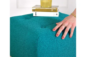 Grants Sittepuff 43 cm - Turkis - Møbler - Stoler - Krakk - Puff