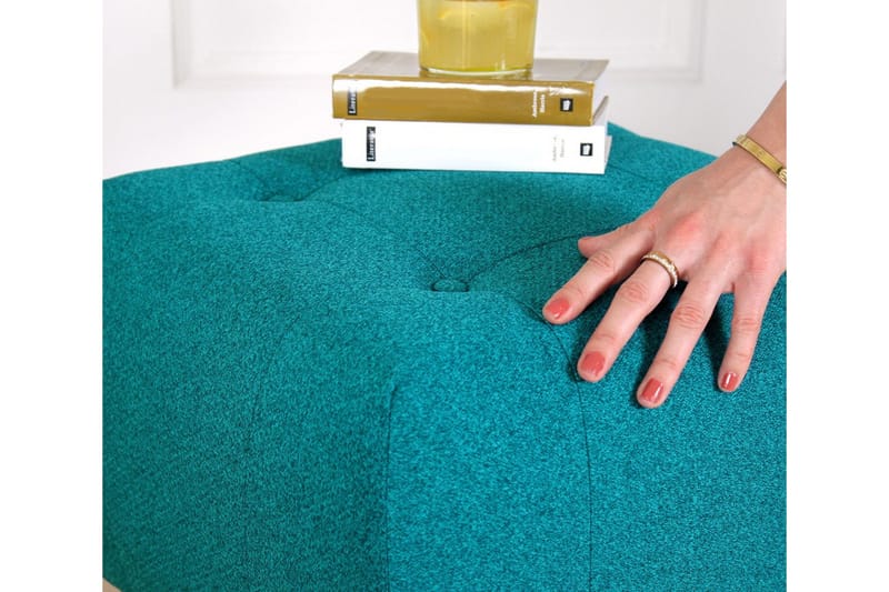 Grants Sittepuff 43 cm - Turkis - Møbler - Stoler - Krakk - Puff