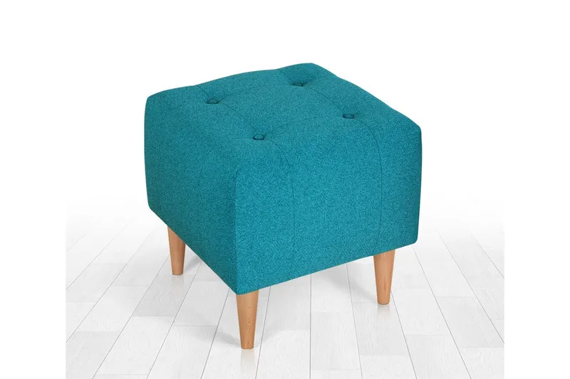 Grants Sittepuff 43 cm - Turkis - Møbler - Stoler - Krakk - Puff