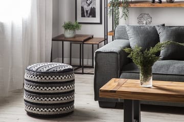 Guntur Puff 41 cm - Hvit - Møbler - Stoler - Krakk - Puff