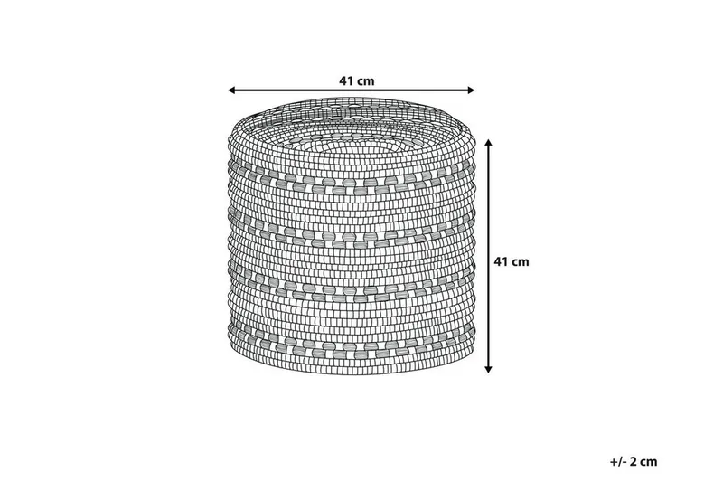 Guntur Puff 41 cm - Hvit - Møbler - Stoler - Krakk - Puff