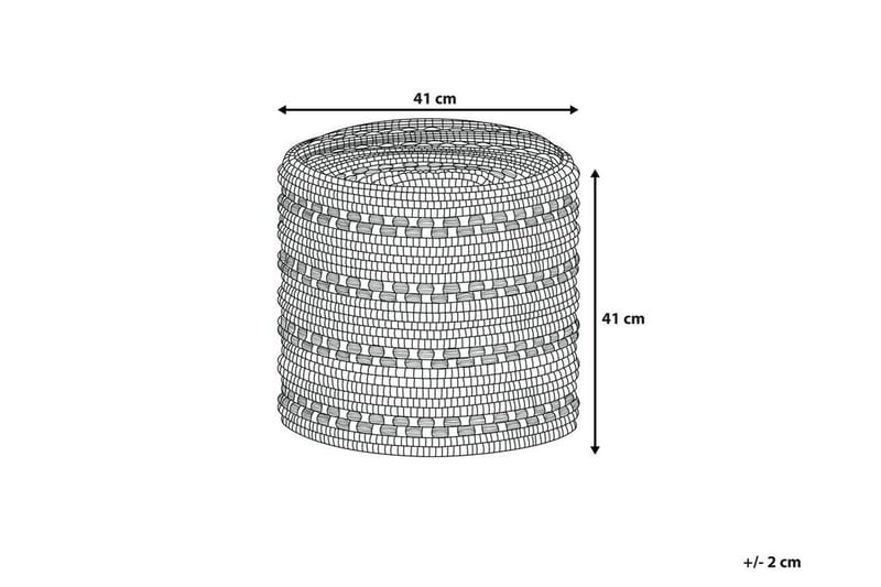 Guntur Puff 41 cm - Hvit - Møbler - Stoler - Krakk - Puff