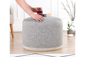 Harrodsburg Sittepuff 51 cm - Grå - Møbler - Stoler - Krakk - Puff