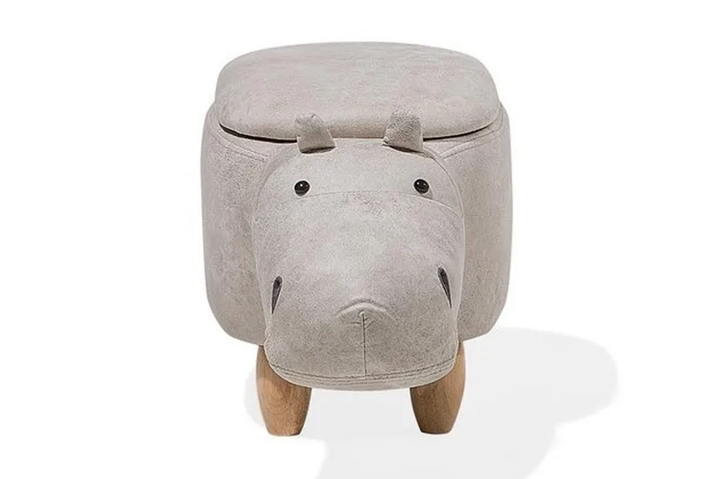 Hippo Puff 32 cm - Grå - Møbler - Stoler - Krakk - Puff
