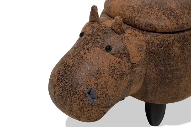 Hippo Puff 32 cm - Brun - Møbler - Stoler - Krakk - Puff