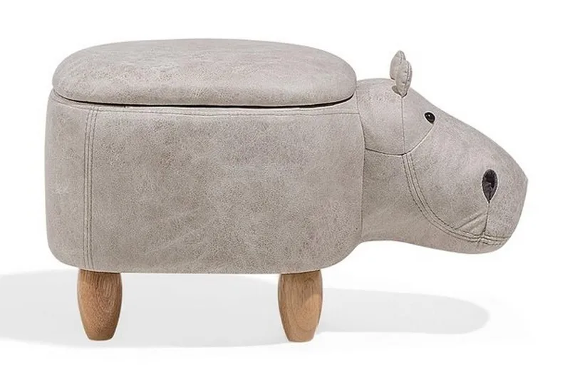 Hippo Puff 32 cm - Grå - Møbler - Stoler - Krakk - Puff