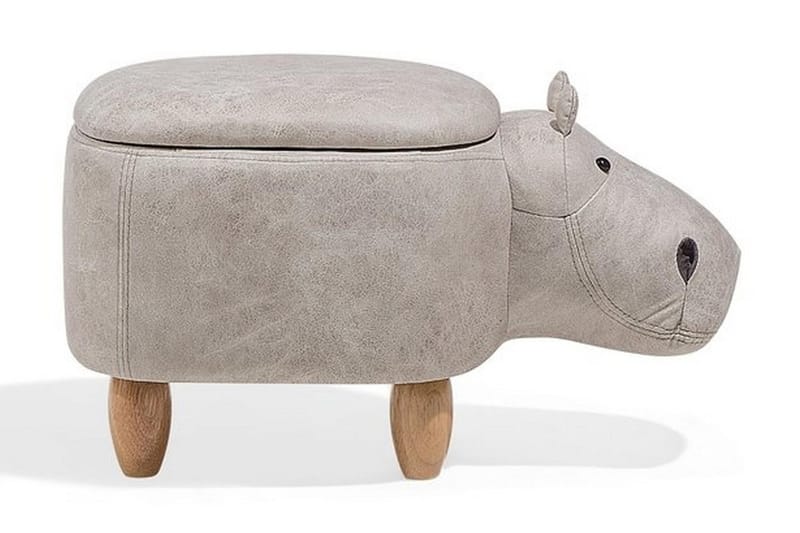 Hippo Puff 32 cm - Grå - Møbler - Stoler - Krakk - Puff