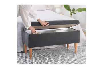 Puff Iralton Grå - Grå - Møbler - Stoler - Krakk - Puff