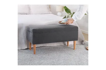 Puff Iralton Grå - Grå - Møbler - Stoler - Krakk - Puff