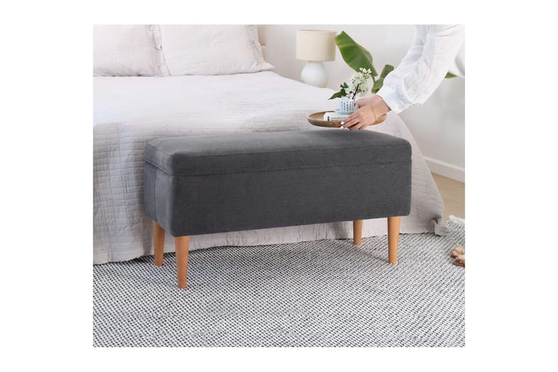 Puff Iralton Grå - Grå - Møbler - Stoler - Krakk - Puff