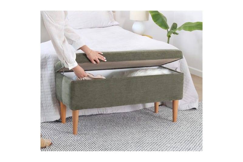 Puff Iralton Grønn - Grønn - Møbler - Stoler - Krakk - Puff