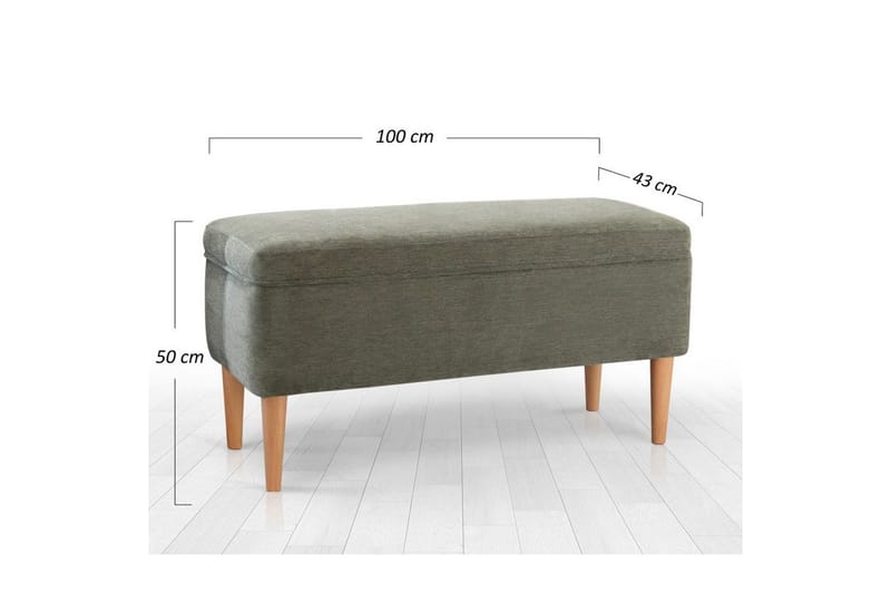 Puff Iralton Grønn - Grønn - Møbler - Stoler - Krakk - Puff