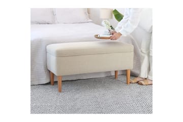 Puff Iralton Krem - Krem - Møbler - Stoler - Krakk - Puff