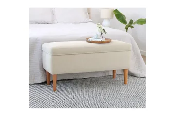 Puff Iralton Krem - Krem - Møbler - Stoler - Krakk - Puff