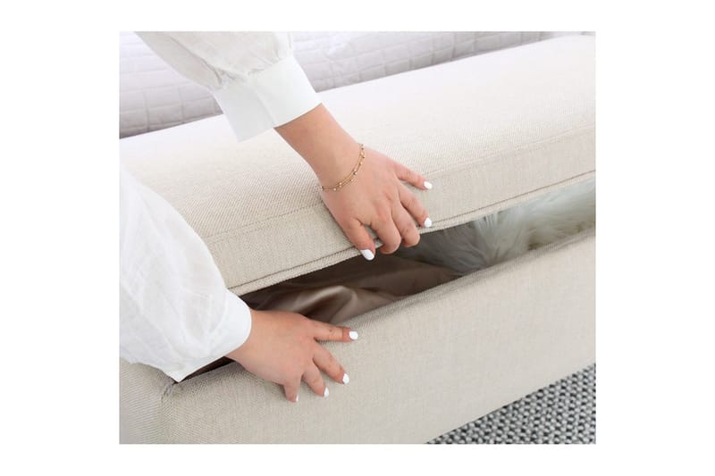 Puff Iralton Krem - Krem - Møbler - Stoler - Krakk - Puff