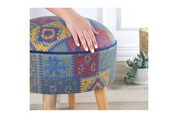 Puff Keliorbury Blå - Blå - Møbler - Stoler - Krakk - Puff