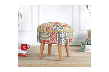 Puff Keliorbury Hvit - Hvit - Møbler - Stoler - Krakk - Puff