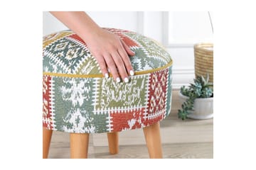 Puff Keliorbury Hvit - Hvit - Møbler - Stoler - Krakk - Puff