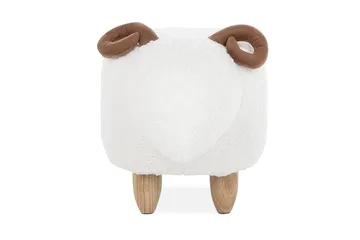 Kobara Sittepuff - Hvit - Møbler - Stoler - Krakk - Puff