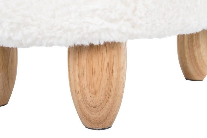 Kobara Sittepuff - Hvit - Møbler - Stoler - Krakk - Puff