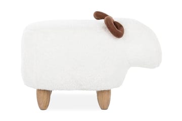Kobara Sittepuff - Hvit - Møbler - Stoler - Krakk - Puff