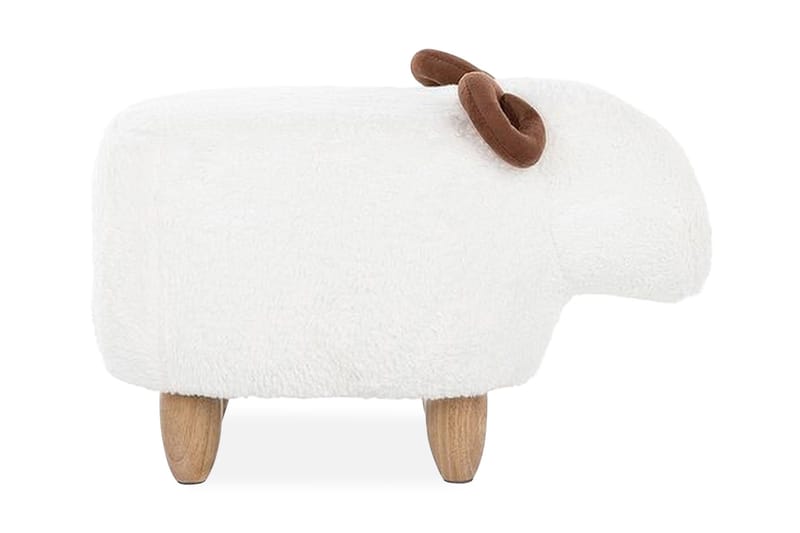 Kobara Sittepuff - Hvit - Møbler - Stoler - Krakk - Puff