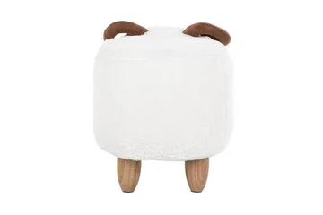 Kobara Sittepuff - Hvit - Møbler - Stoler - Krakk - Puff