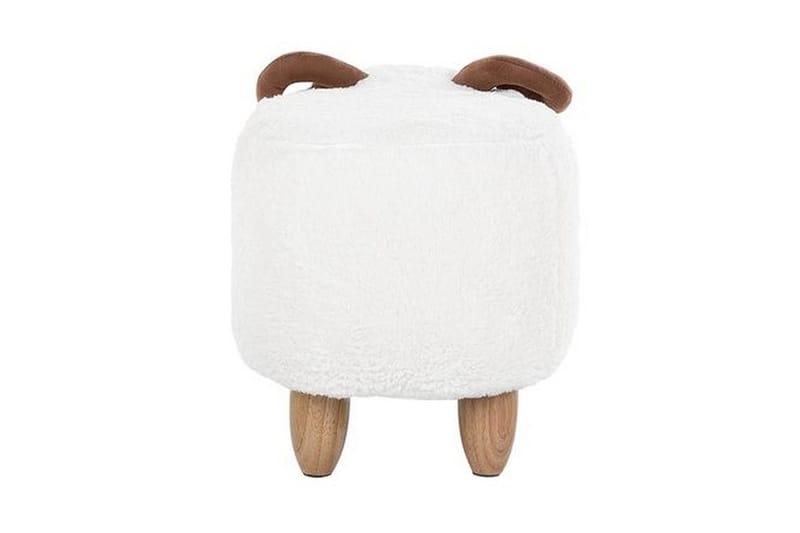 Kobara Sittepuff - Hvit - Møbler - Stoler - Krakk - Puff