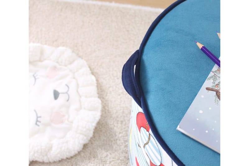 Lachine Barnestittepuff - Lys blå/Hvit - Møbler - Stoler - Krakk - Puff