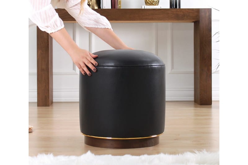 Lackawanna Sittepuff 42 cm - Antrasitt - Møbler - Stoler - Krakk - Puff