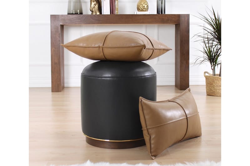 Lackawanna Sittepuff 42 cm - Antrasitt - Møbler - Stoler - Krakk - Puff