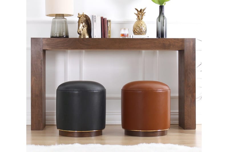 Lackawanna Sittepuff 42 cm - Antrasitt - Møbler - Stoler - Krakk - Puff