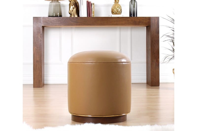 Lackawanna Sittepuff 42 cm - Beige - Møbler - Stoler - Krakk - Puff